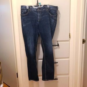 Denim Straight Leg Jeans